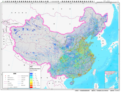 100年超越概率1%地震作用下房屋直接经济损失